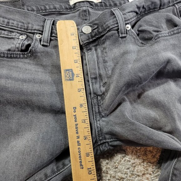 Levi's Jeans Womens 30x26 Gray Boyfriend Denim Distressed - Picture 3 of 8